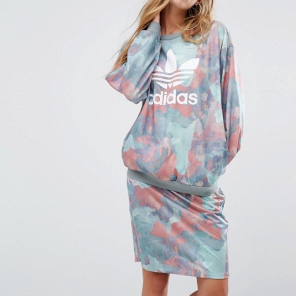 Adidas Originals Pastel Camo Set 2 piece skirt
